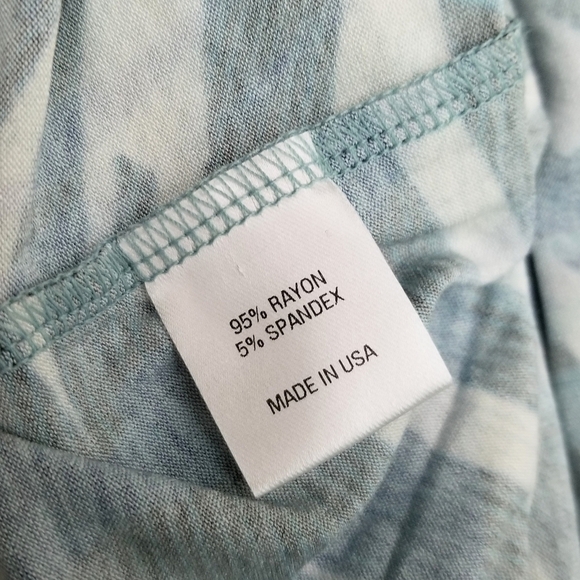 Soulcycle blue palm leaf print SOUL sleeveless active top women's size Small - Picture 5 of 9